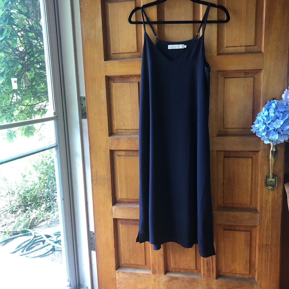 Bishop & Young Blue MIDI Dress Sz sm - Picture 3 of 6